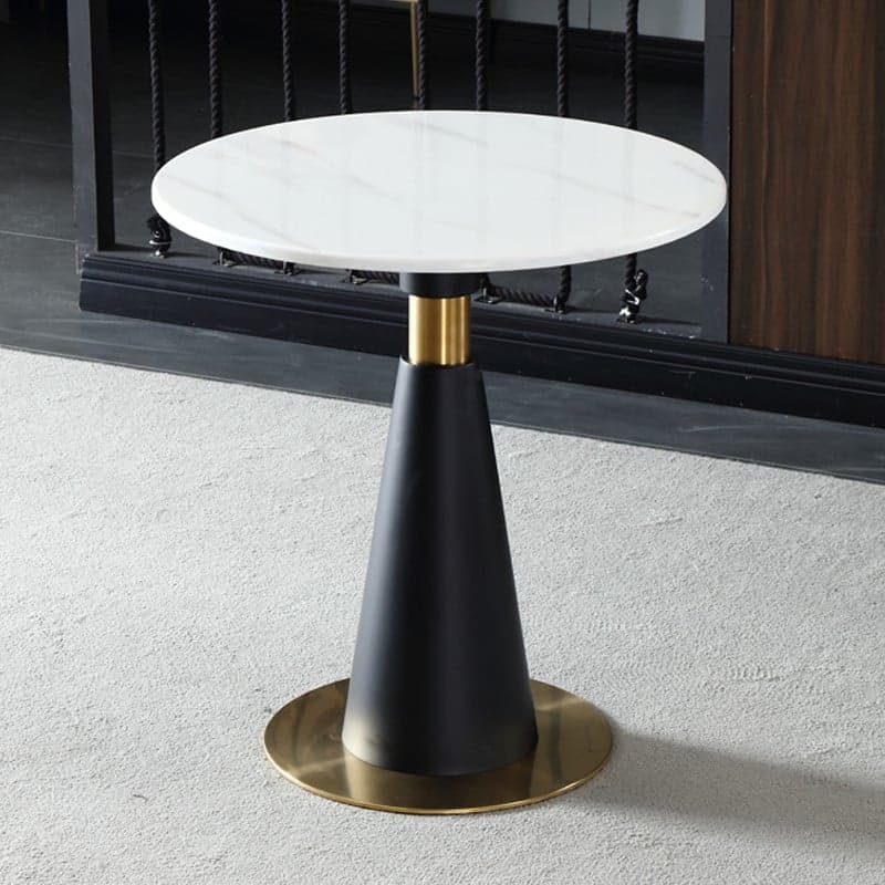 Glamorous Rounded Stone Dining Table for 2, Scratch-proof and Fixed Mechanism thumbnail 2