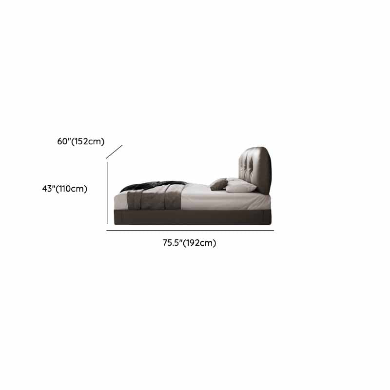 Light Gray Solid Color Storage Included Panel Bed for Bedroom thumbnail 10