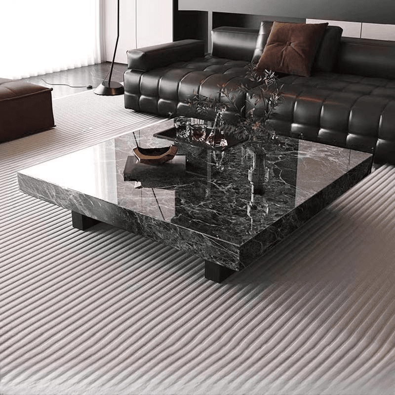 Dual Footing Geometric Figure/Square Accent Table for Home thumbnail 4