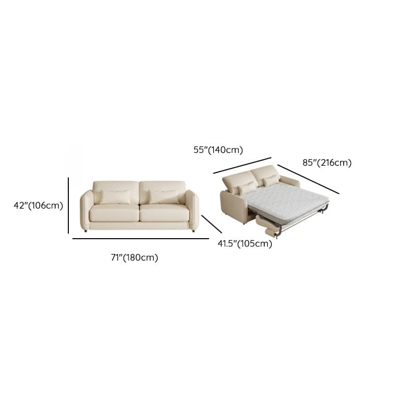 Modish Solid Color Scratch-durable Standard Sofa/Loveseat in Light Gray/Mocha/Off-White for 2-seater thumbnail 20