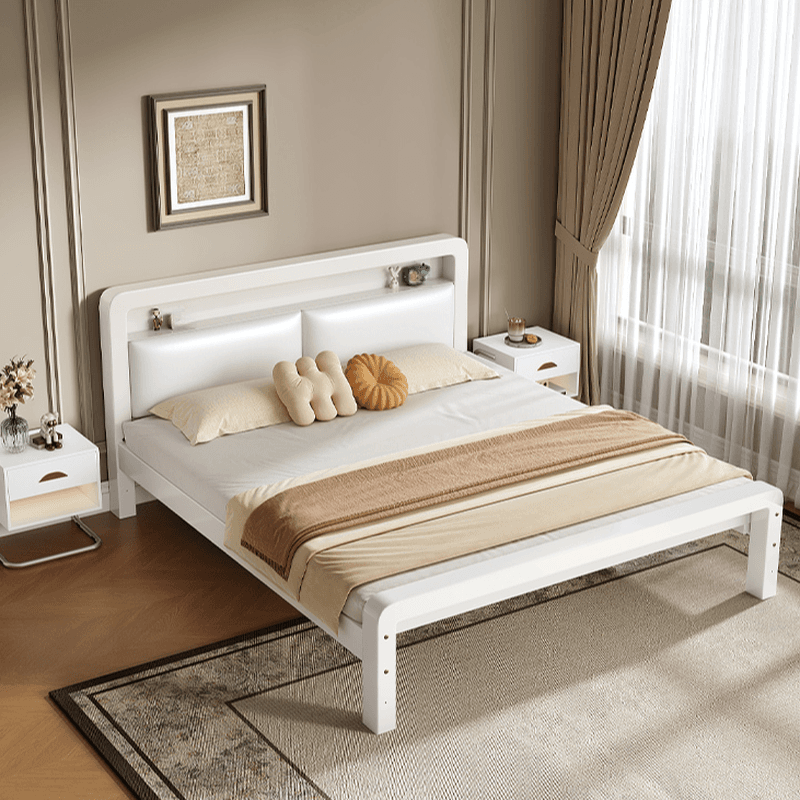 Minimalist Solid Color Iron Storage Included Bed with Leg for Living Room thumbnail 7