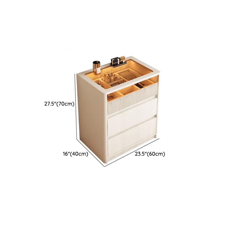 Chalk Art Deco Timber Console Dresser/Bachelor Chest with 6/8/3 Drawers, Horizontal/Vertical Orientation, LED Lights - image 15