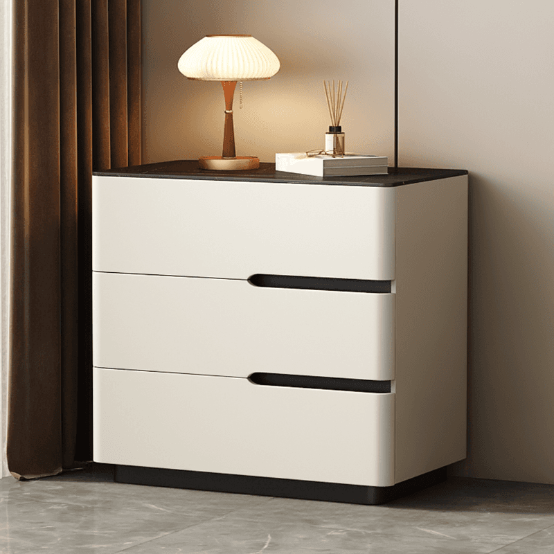 Organic Modern Nightstand With Drawer Organization Featuring Stone Countertop thumbnail 8