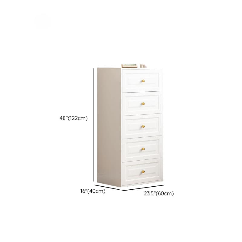 Chalk Casual Metal Bachelor Chest/Semainier with 5 Drawers/3 Drawers/4 Drawers in Vertical/Horizontal Orientation thumbnail 20