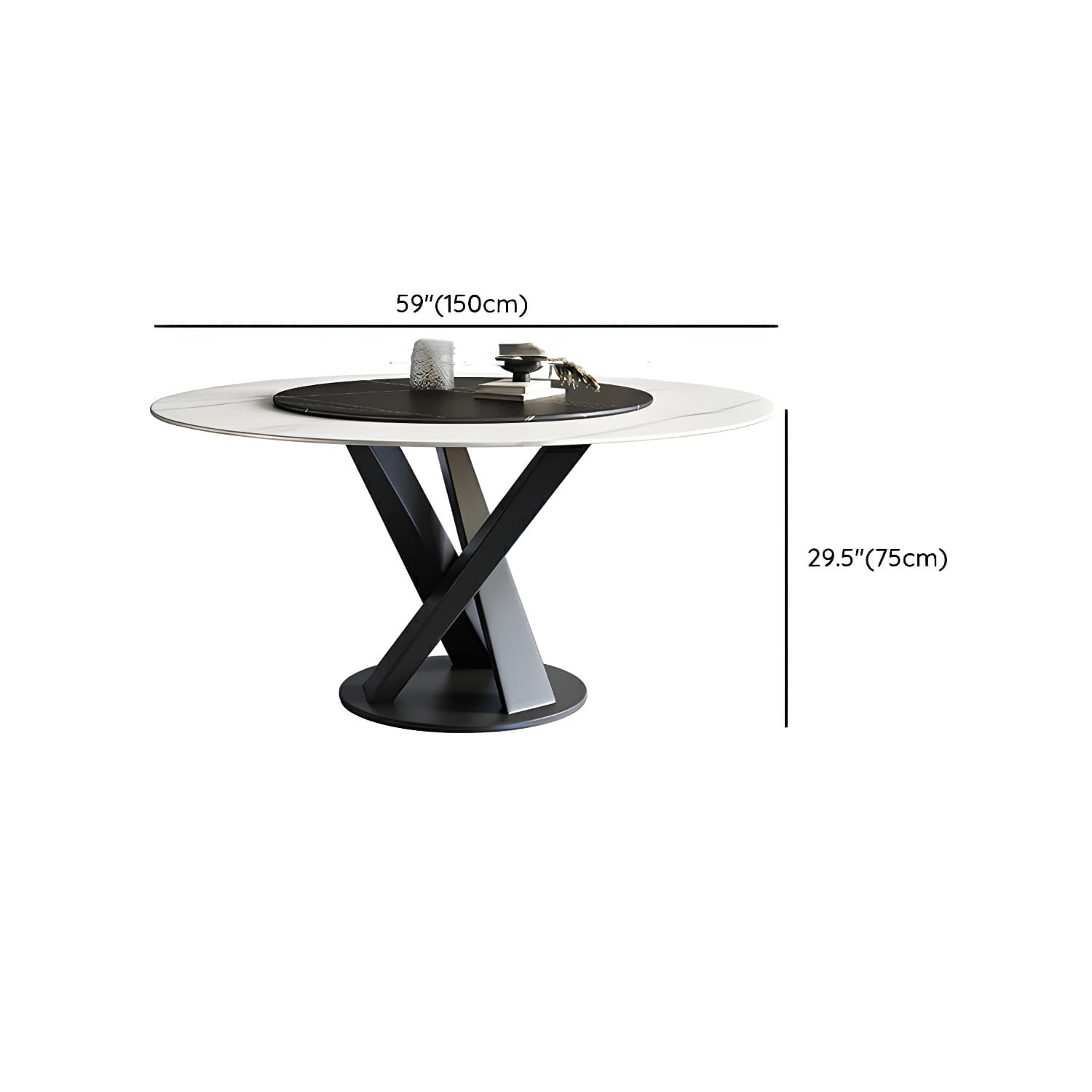 Industrial Metal Dining Set with Upholstered Chairs in White - 5 Piece Set thumbnail 12
