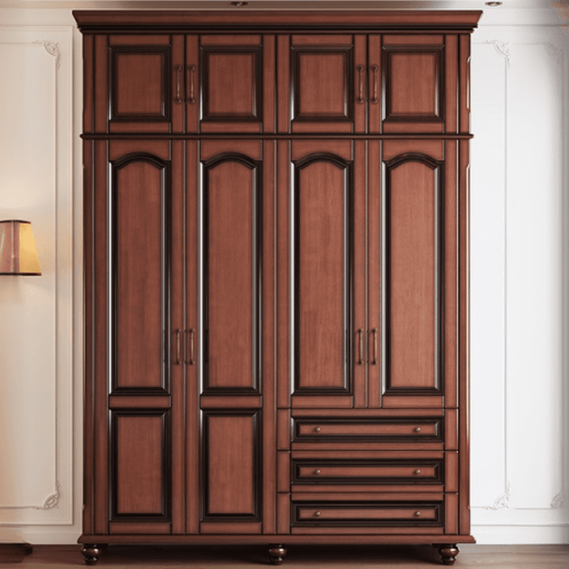 Standalone Wood Armoire Cabinet with Hinged Soft Close Door, Soft Close Drawer & Interior Shelves thumbnail 5