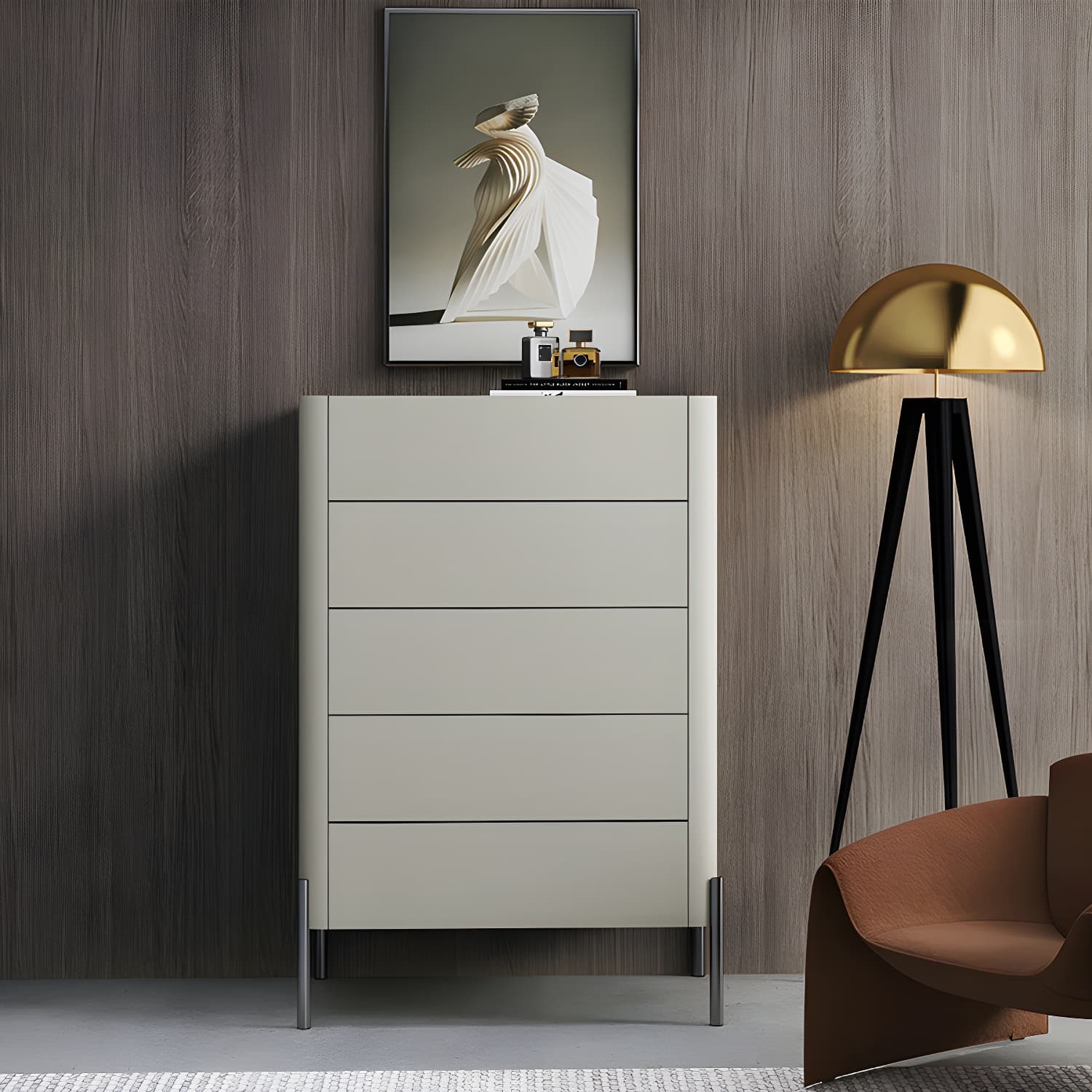 Modern Wood Dresser - Horizontal Design - Ample Drawer Space - Stylish Bedroom Storage thumbnail 15