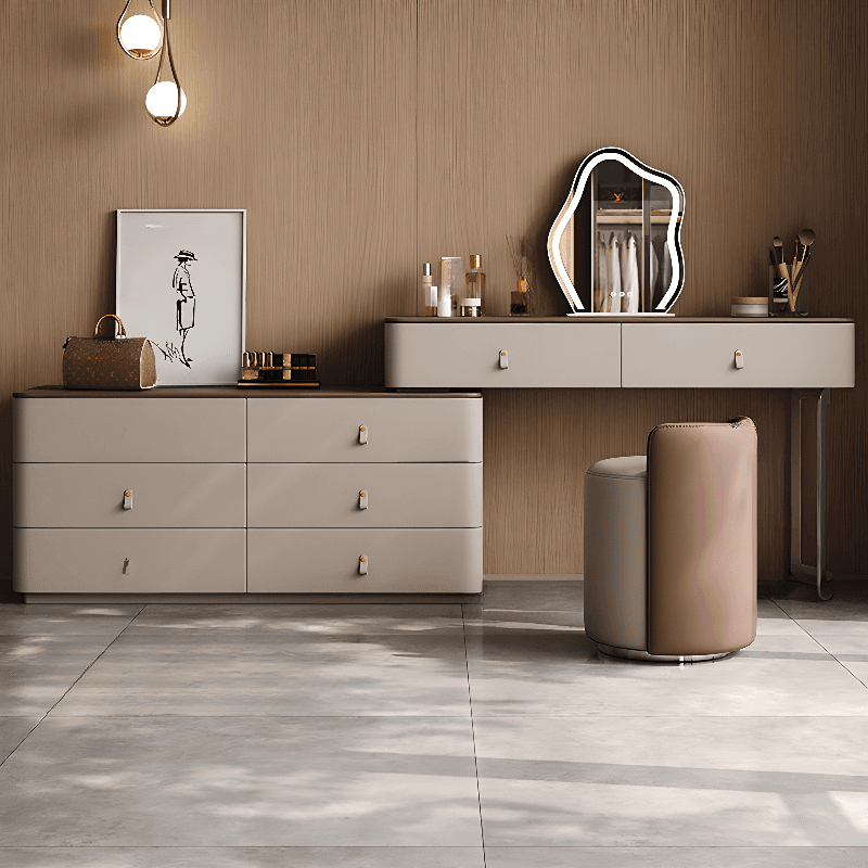 Tan Vanity Set with Scalable Telescopic and Push-Pull Features thumbnail 2
