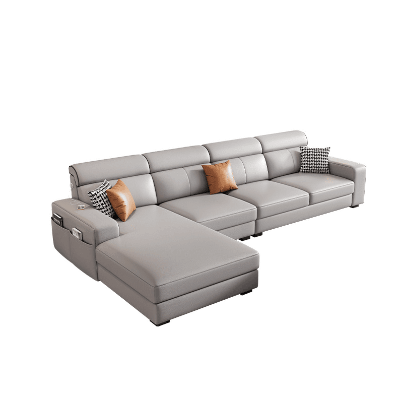 L-Shape/Straight Sofa/Sofa Chaise with USB Port, Left/Horizontal Orientation thumbnail 4