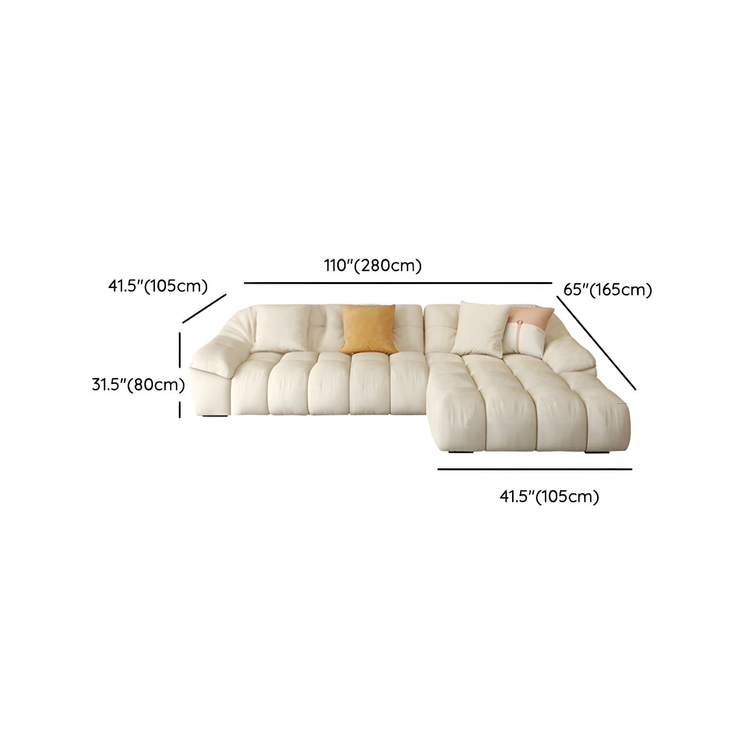 Comfortable Polyester Blend Showcase Sectional Sofa for Contemporary Home Decor thumbnail 18