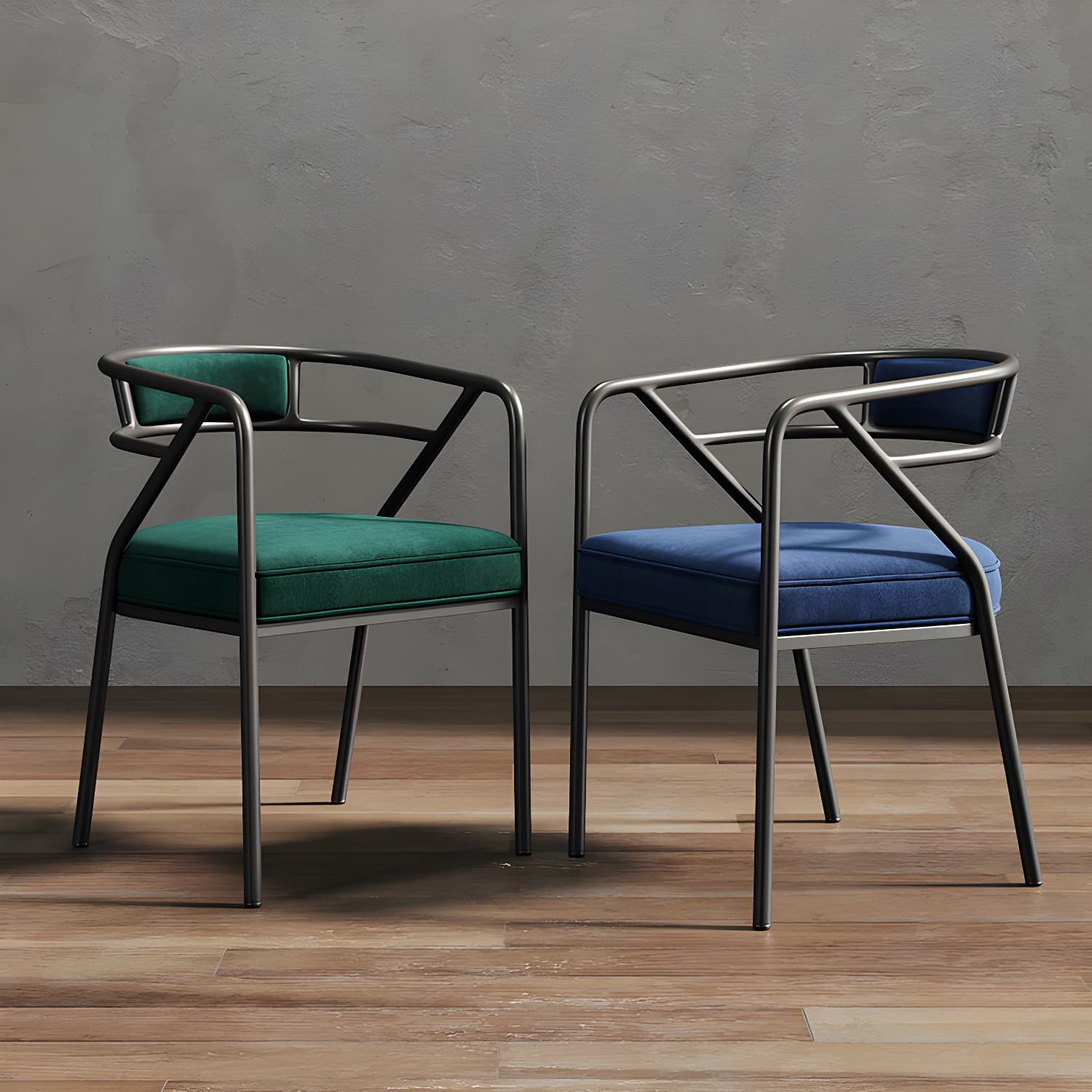 Glam Dining Chair Open Back Upholstered Dining Side Chair with Metal Legs thumbnail 25