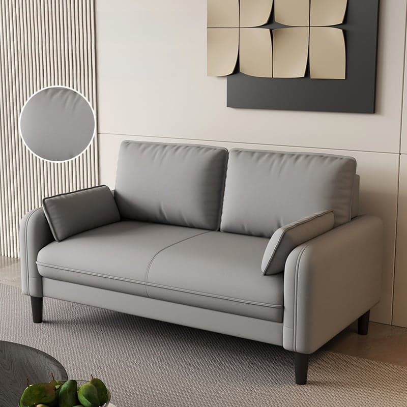 Trendy Water Resistant Standard Sofa/Loveseat/Single Sofa with Pillow Back in Dark Gray/White/Olive Green, Arm Included, Seats 3/2 People/1 Person with 2 Pillows thumbnail 5