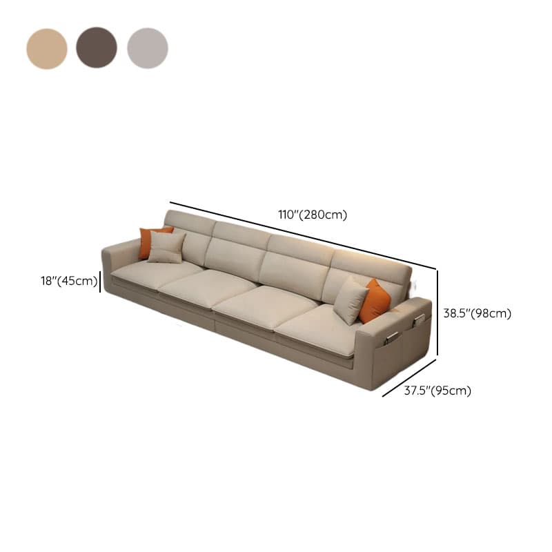 L-Shape/Straight Natural Wood Sofa Chaise/Sofa Couch with Concealed Support thumbnail 18