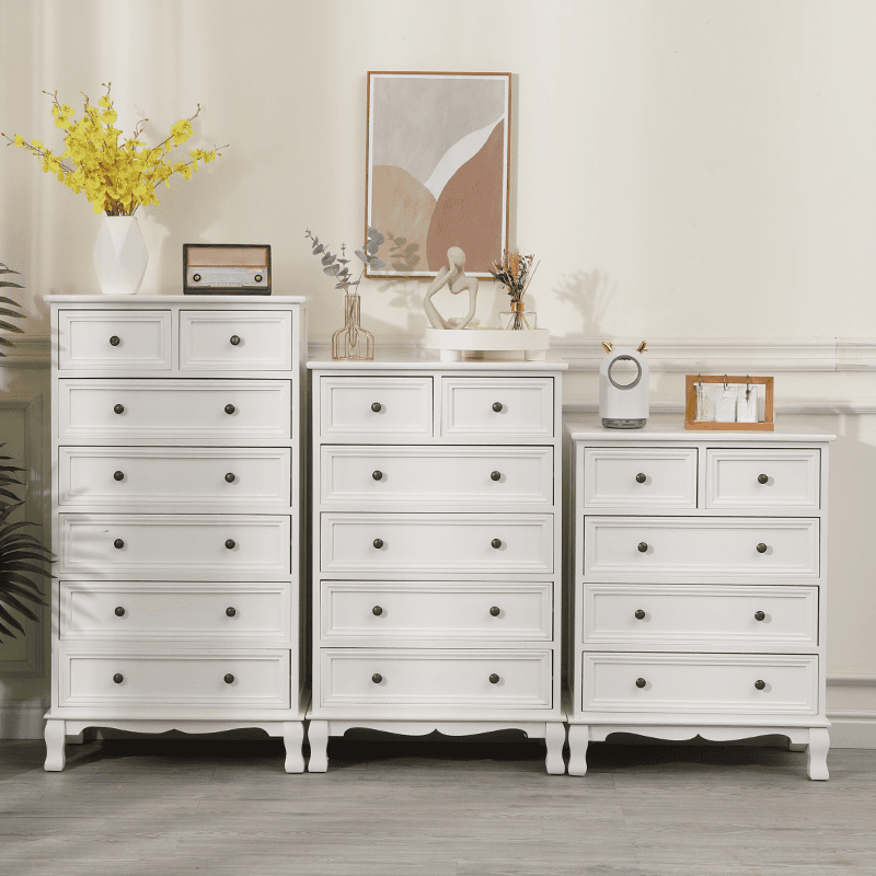 Independent Damp-proof Accent Chest/Accent Cabinet in Wood with Drawers in a Retro Style thumbnail 6