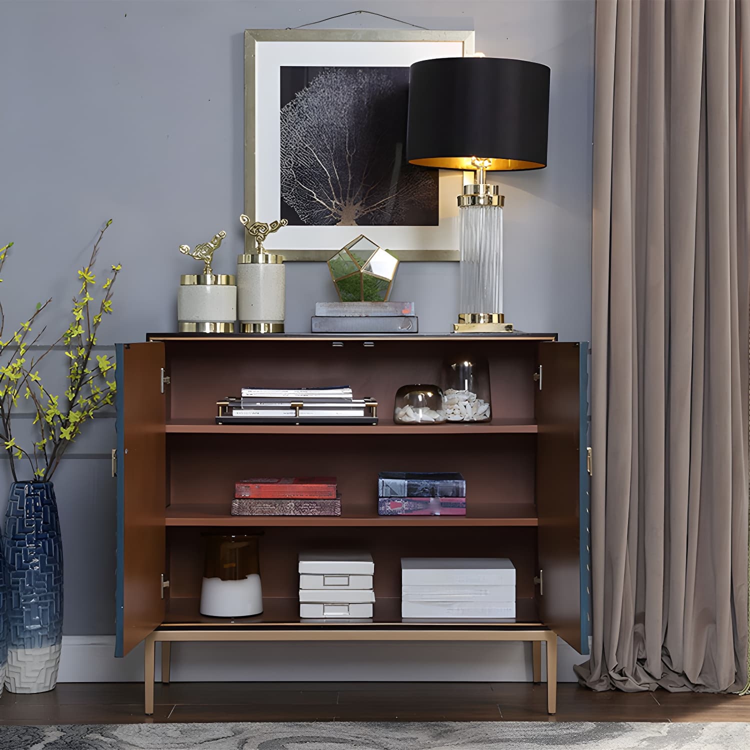 Modern Storage Chest Manufactured Wood Dresser , 12.48/15.6 Inch Width thumbnail 7