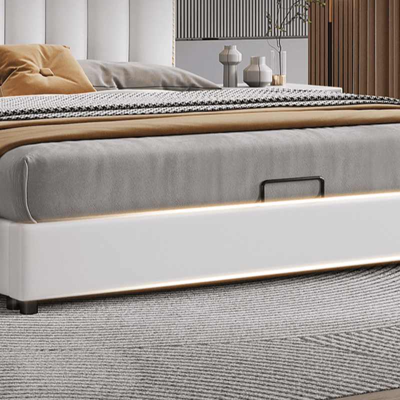 Solid Color Storage Bed/Platform Bed with Pine Wood Frame for Living Room thumbnail 5