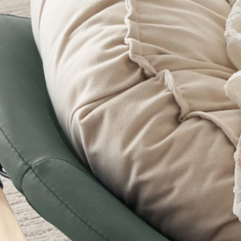 Modern Upholstered Rocking Chair - Small Height, Strongly Built Supporting 398lbs+ Weight thumbnail 14