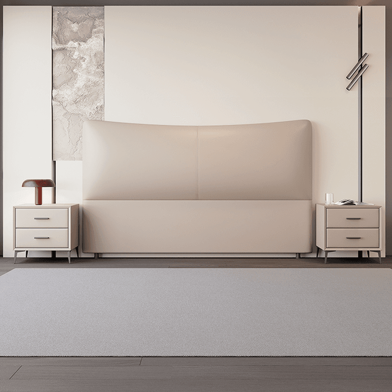 Modish Style Timber Panel Headboard with No Distressing, Rectangle Shape for Full/Twin XL/King Bed, Featuring Sponge Upholstery and Standard Height thumbnail 7
