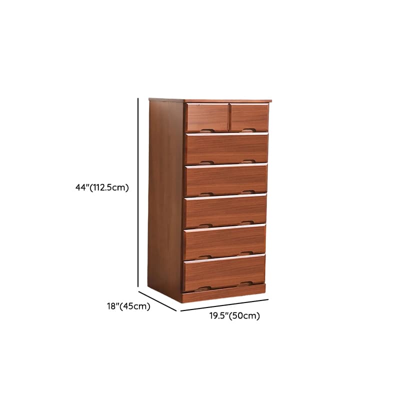 Sepia Minimalist Raw Wood Lingerie Chest/Dresser Vanity Combo with Multiple Drawers in Vertical/Horizontal Orientation thumbnail 21