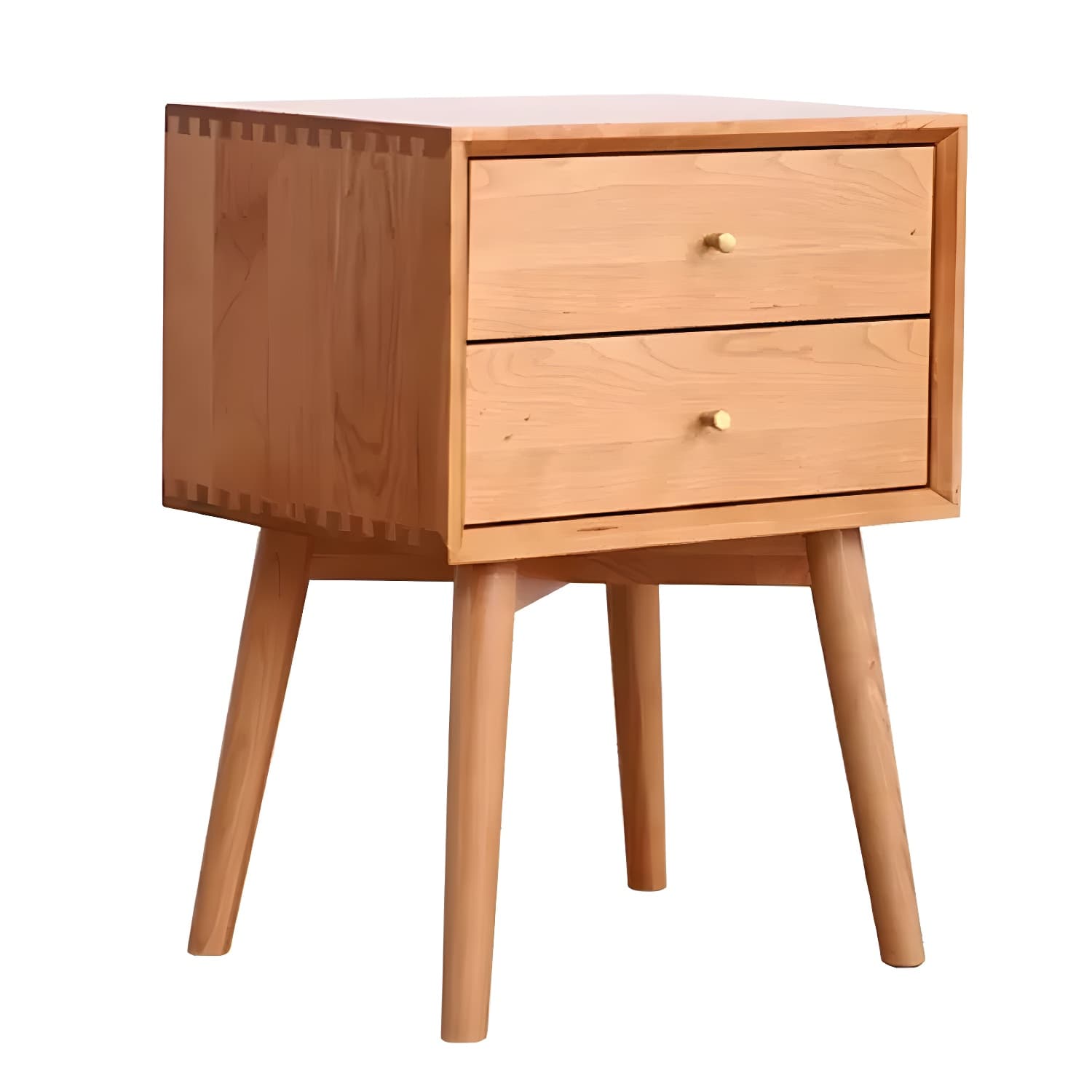 Modern Brown Wood Dresser with Drawers and Gold Metal Handles thumbnail 12