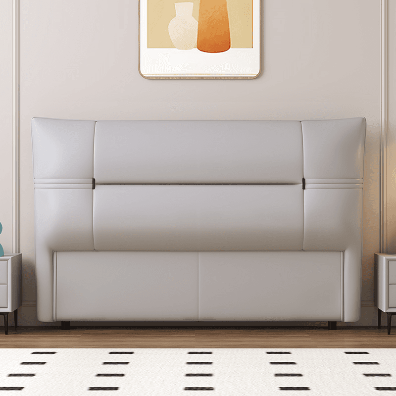 Simplistic Panel Headboard with No Distressing, Piled Tufted Rectangular Shape for King/Queen/Full Bed, Featuring Sponge Upholstery and Standard Height thumbnail 5