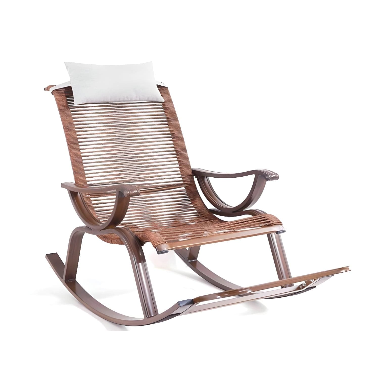 Modern Style Wood Rocking Chair Single Home Lounge Lazy Sofa Chair thumbnail 5
