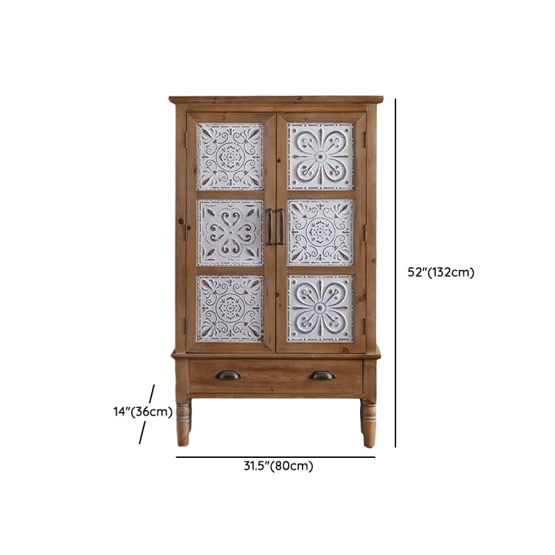 14.2'' Wood Rectangular Traditional Accent Cabinets with Drawers and Cabinet Included thumbnail 12