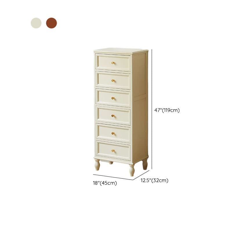 18 inch Rectangle Accent Cabinet with Drawers and Turned Legs, Solid Wood thumbnail 11
