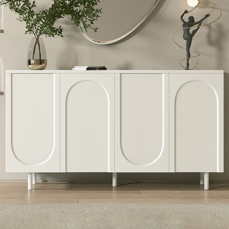 Modern Living Room Manufactured Wood Buffet Sideboard in White thumbnail 9