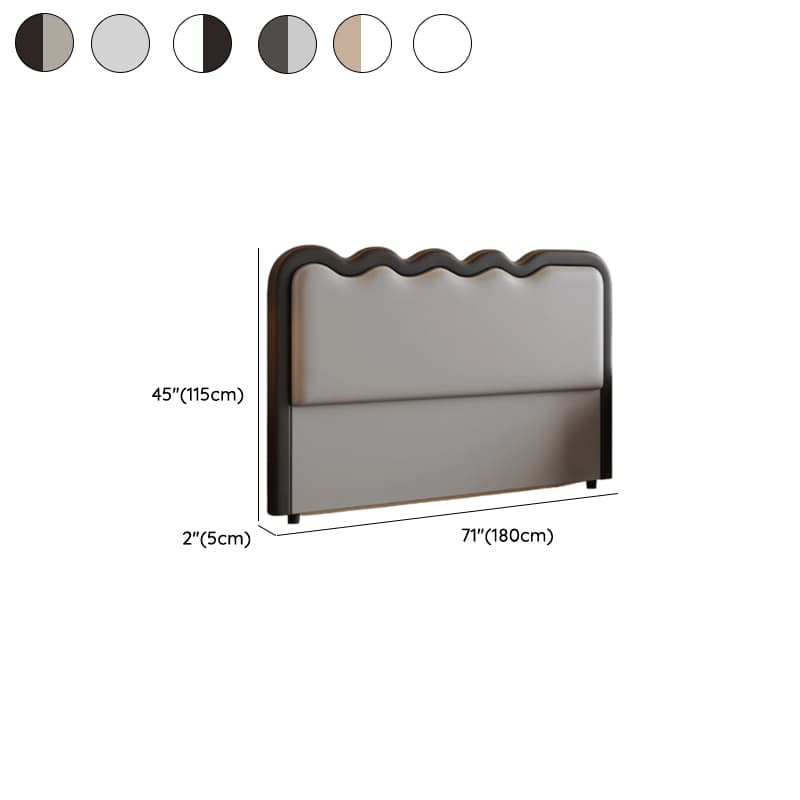 Modern Simple Style Panel Headboard in Natural Wood for California King/King/Queen Bed with No Distressing, Sponge Upholstery Fill, Free-standing Standard Installation, and Standard Height thumbnail 15
