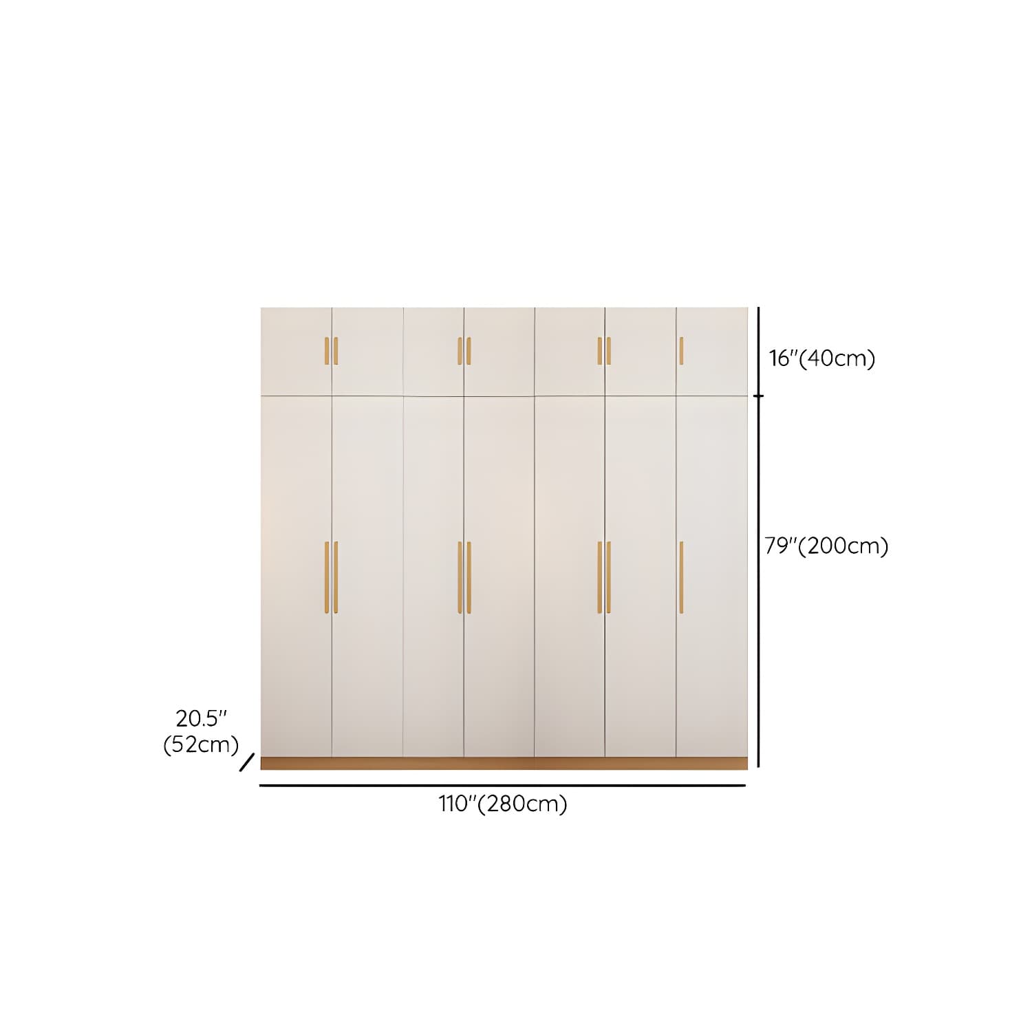 Contemporary Style Wardrobe Wooden Bedroom Closet with Hinged Door thumbnail 33