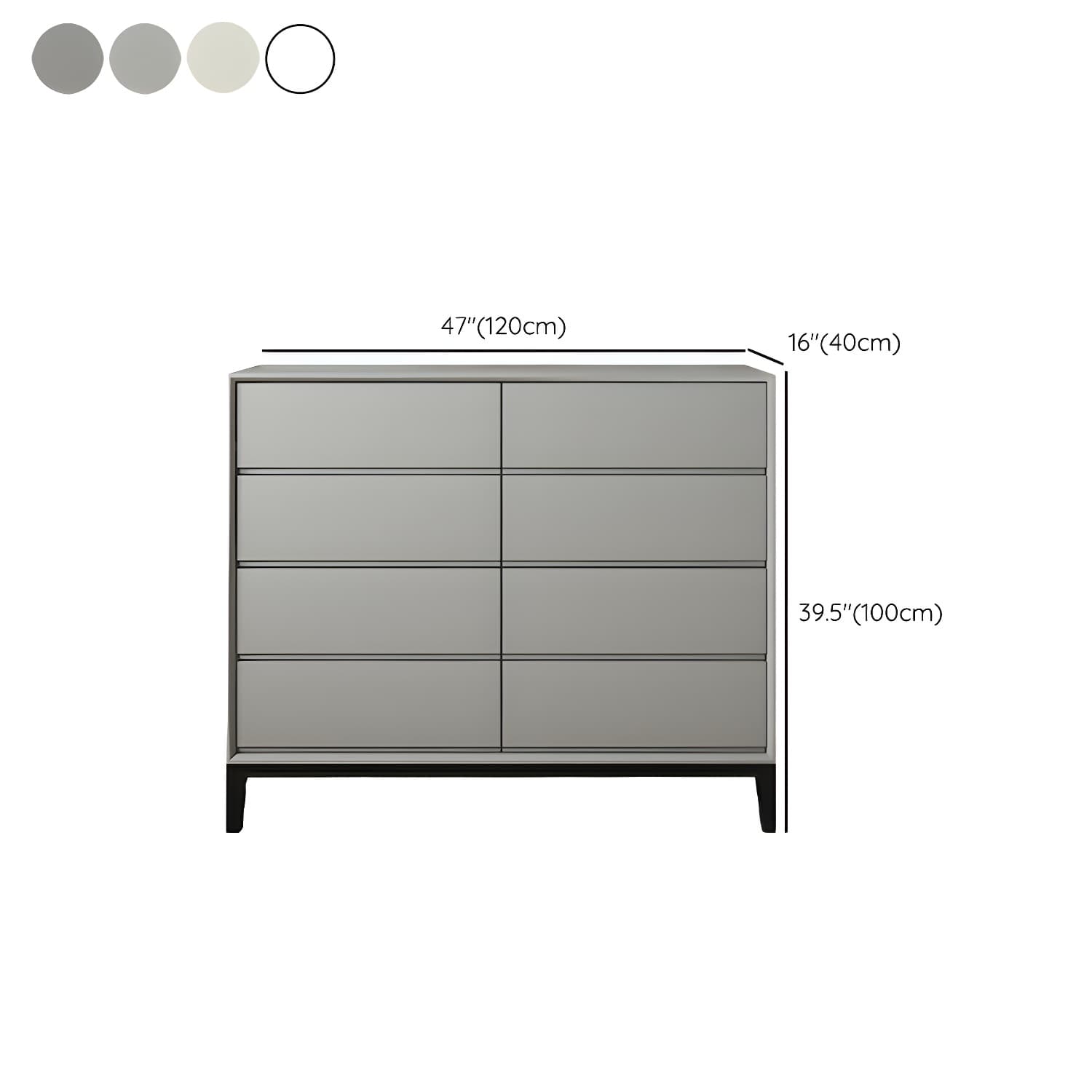 Pine Wood Modern Dresser with Soft Close Drawers - Compact and Stylish Bedroom Storage Solution thumbnail 14