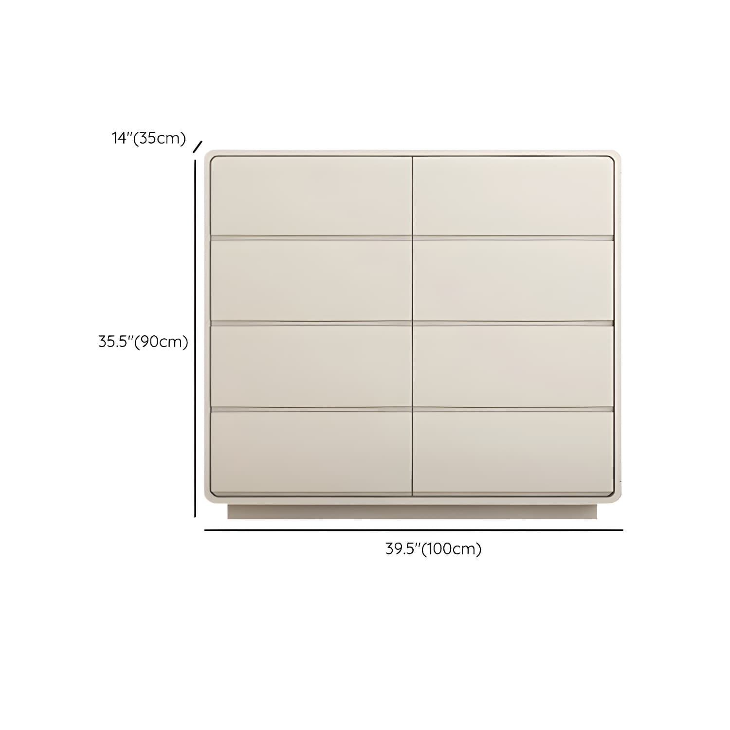 Modern White Double Dresser with Drawers and Soft Close Glides thumbnail 19