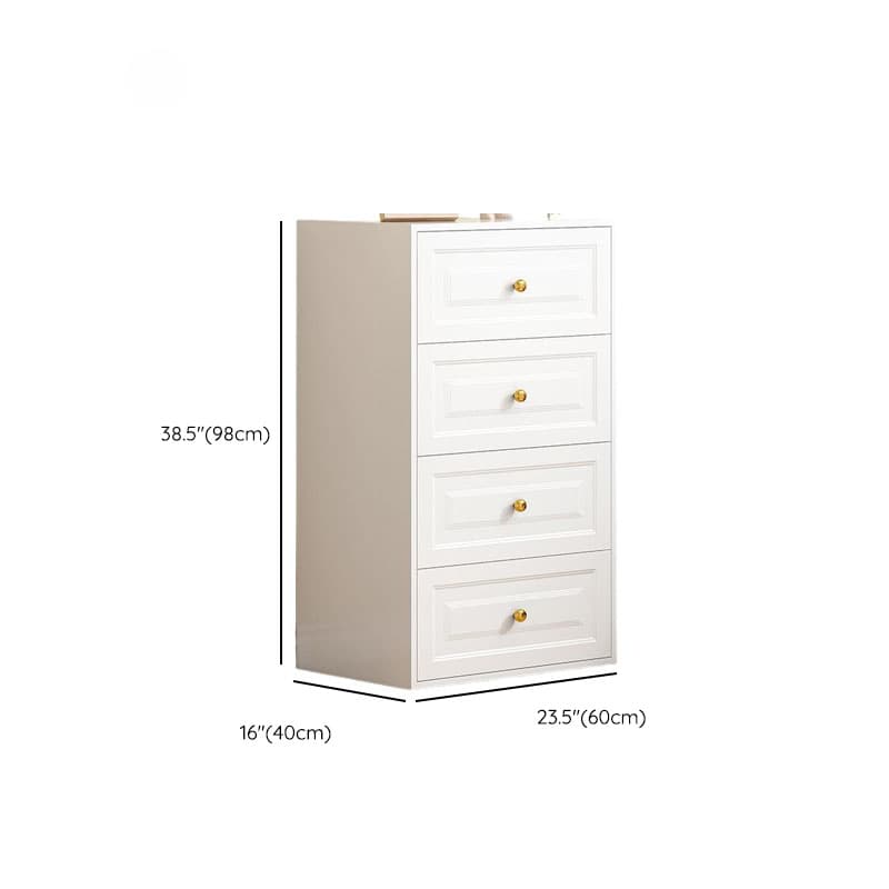 Chalk Casual Metal Bachelor Chest/Semainier with 5 Drawers/3 Drawers/4 Drawers in Vertical/Horizontal Orientation thumbnail 13
