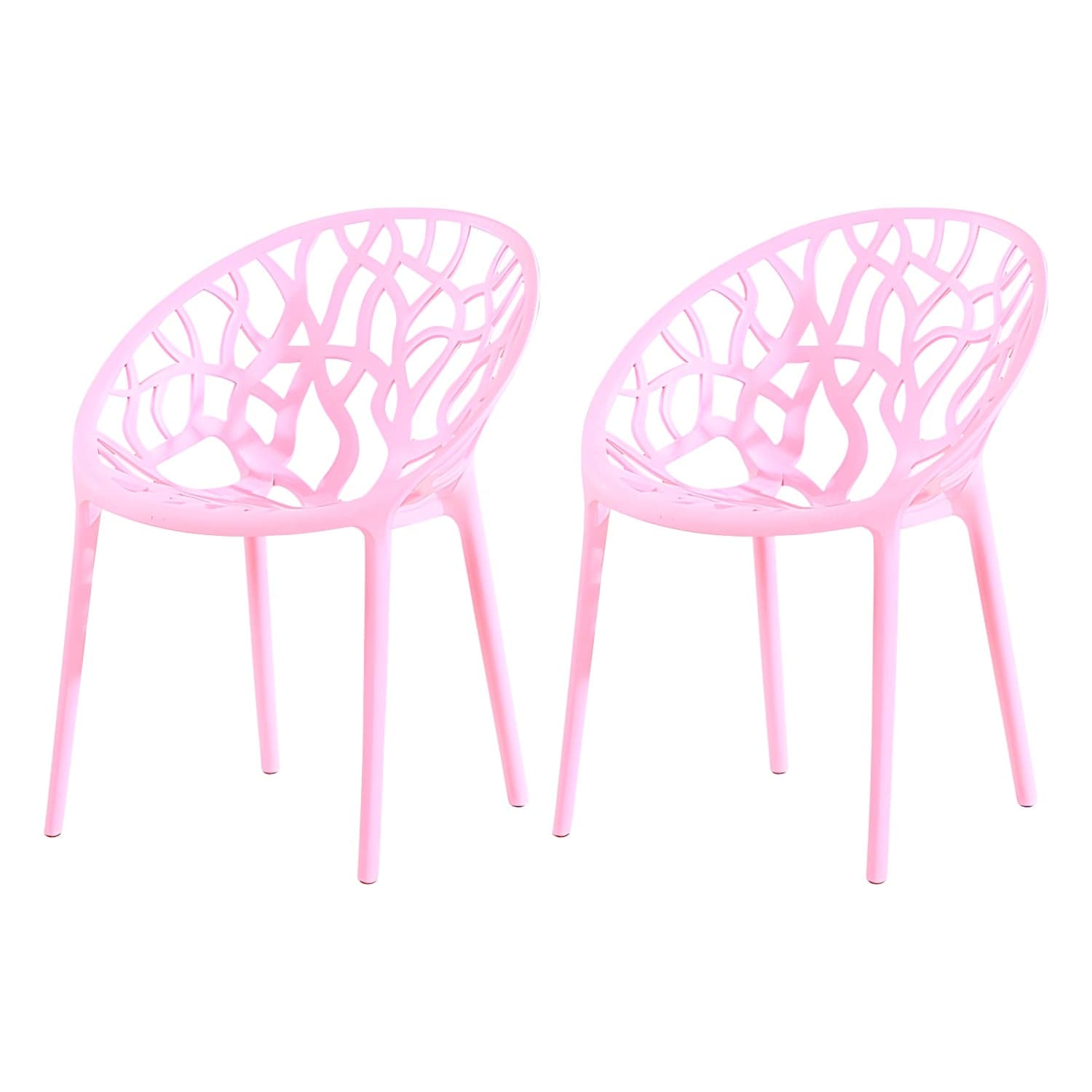 Contemporary Plastic Dining Room Chairs Armless Open Back Dining Side Chair for Restaurant thumbnail 5