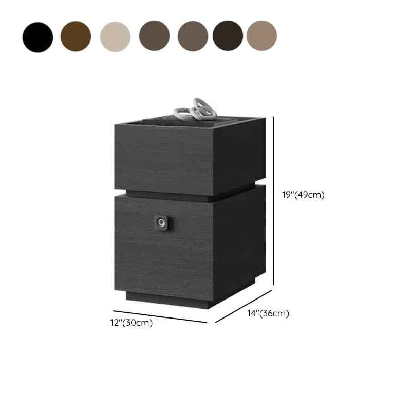 Organic Modern Nightstand With Drawer Organization featuring 2 Drawers and Composite Wood Countertop thumbnail 14