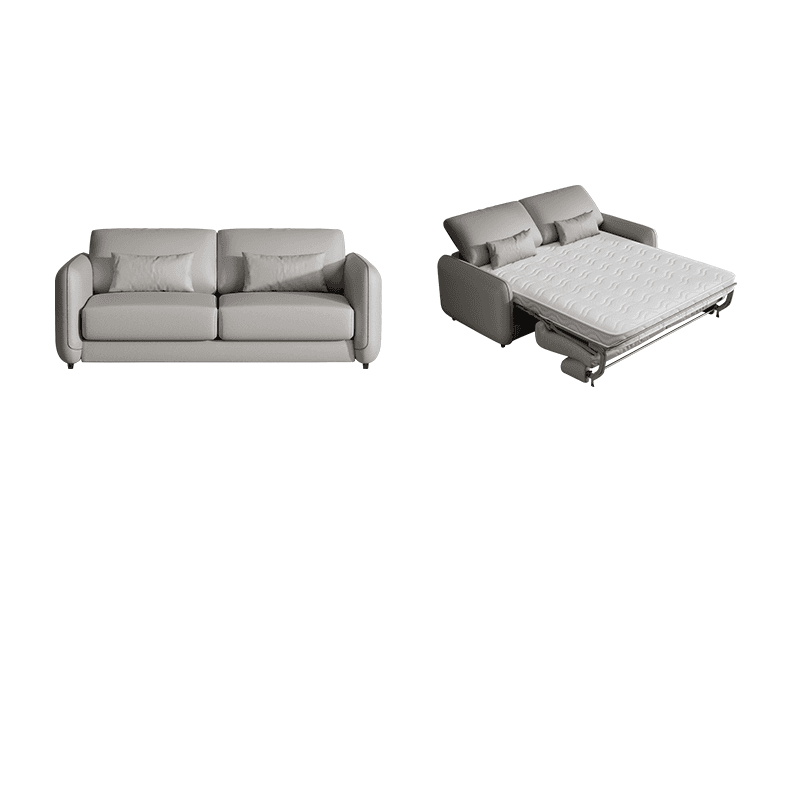 Modish Solid Color Scratch-durable Standard Sofa/Loveseat in Light Gray/Mocha/Off-White for 2-seater thumbnail 3