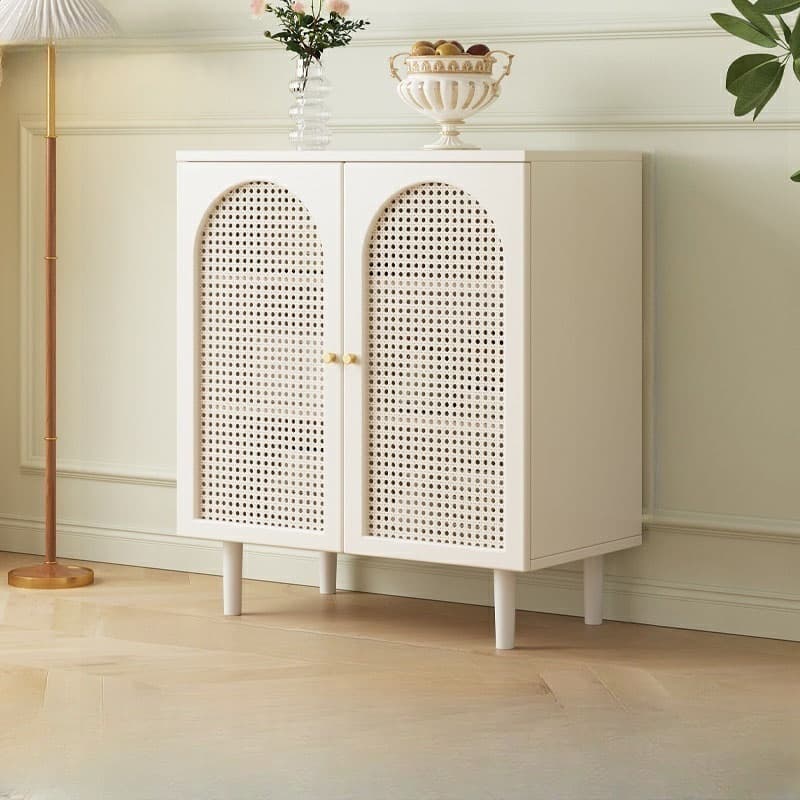 White Modern Manufactured Wood Buffet Server for Living Room - image 3