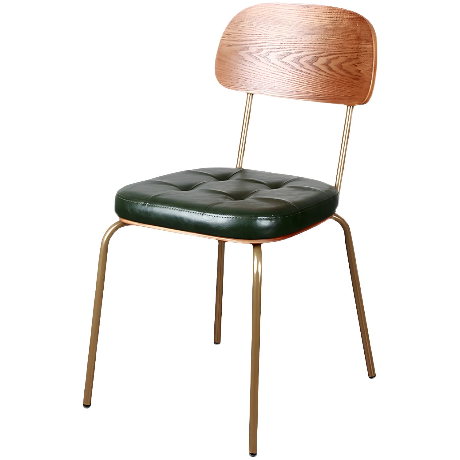 Industrial Style Leather Dining Side Chair Dining Room Open Back Side Chair Set thumbnail 12