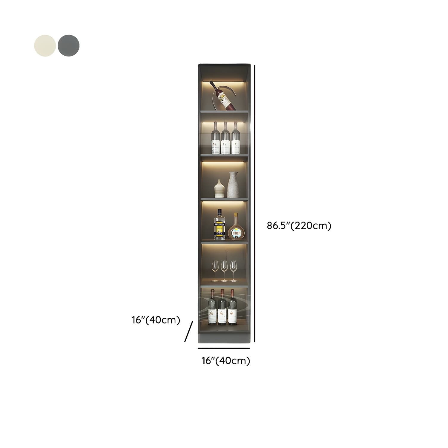 Modern Living Room Manufactured Wood Sideboard with Lighting thumbnail 16