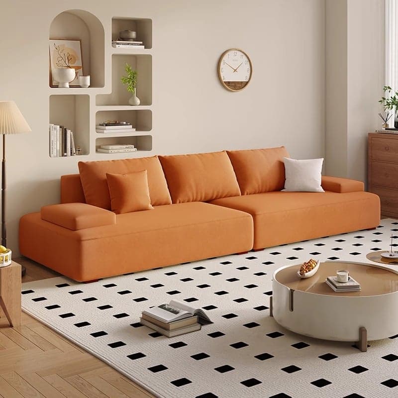 Tear Resistant Sofa Couch in Grey/Olive Green/Ivory with 5 Pillows thumbnail 6