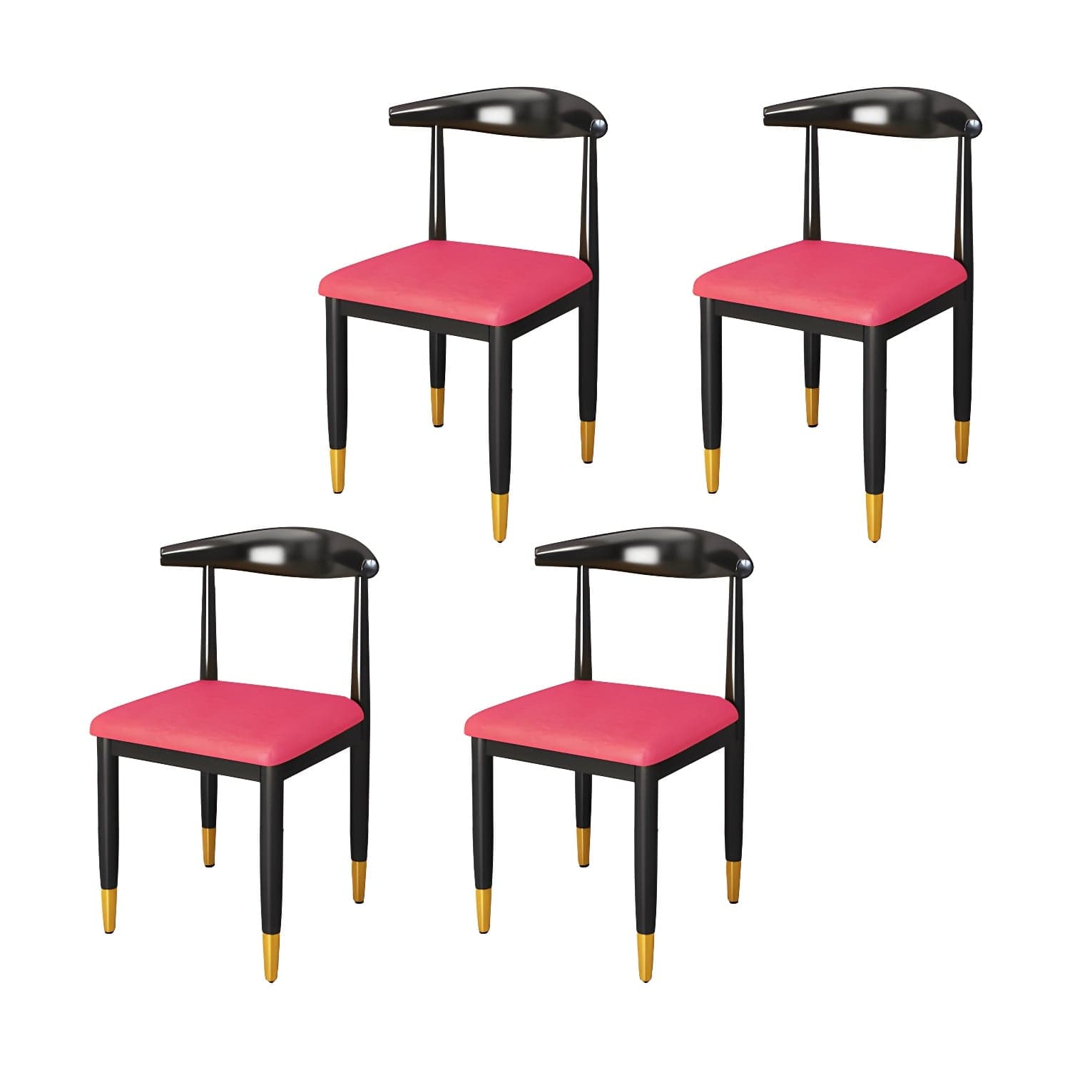 Indoor Open Back Dining Chair Industrial Upholstered Armless Chair thumbnail 14