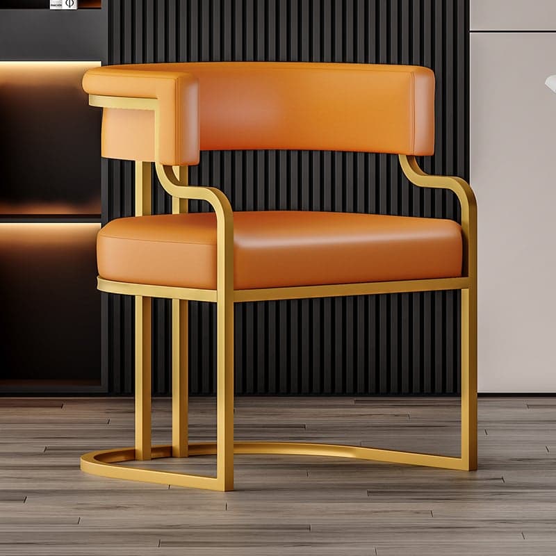 Elegant Framed Arm Chair with Gilded Legs, Secure Foot Pads, and Felt Padding thumbnail 11