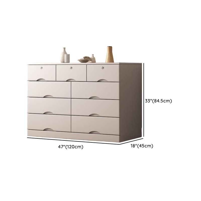Light Gray Simple Cube Console Dresser for Parlor thumbnail 16