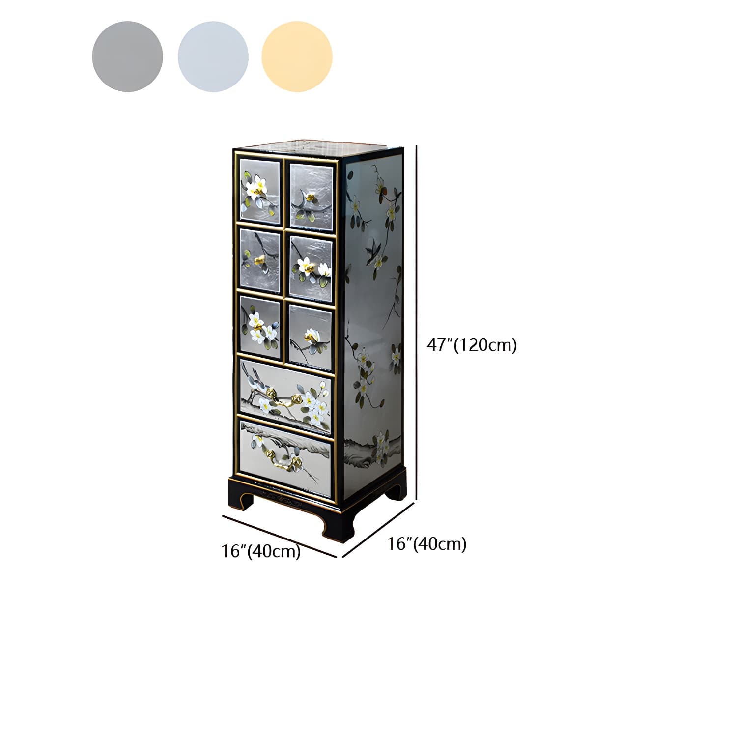 Classic Glam Dresser Solid Wood Storage Chest Dresser with 5/6/7/8/9 Drawers thumbnail 17