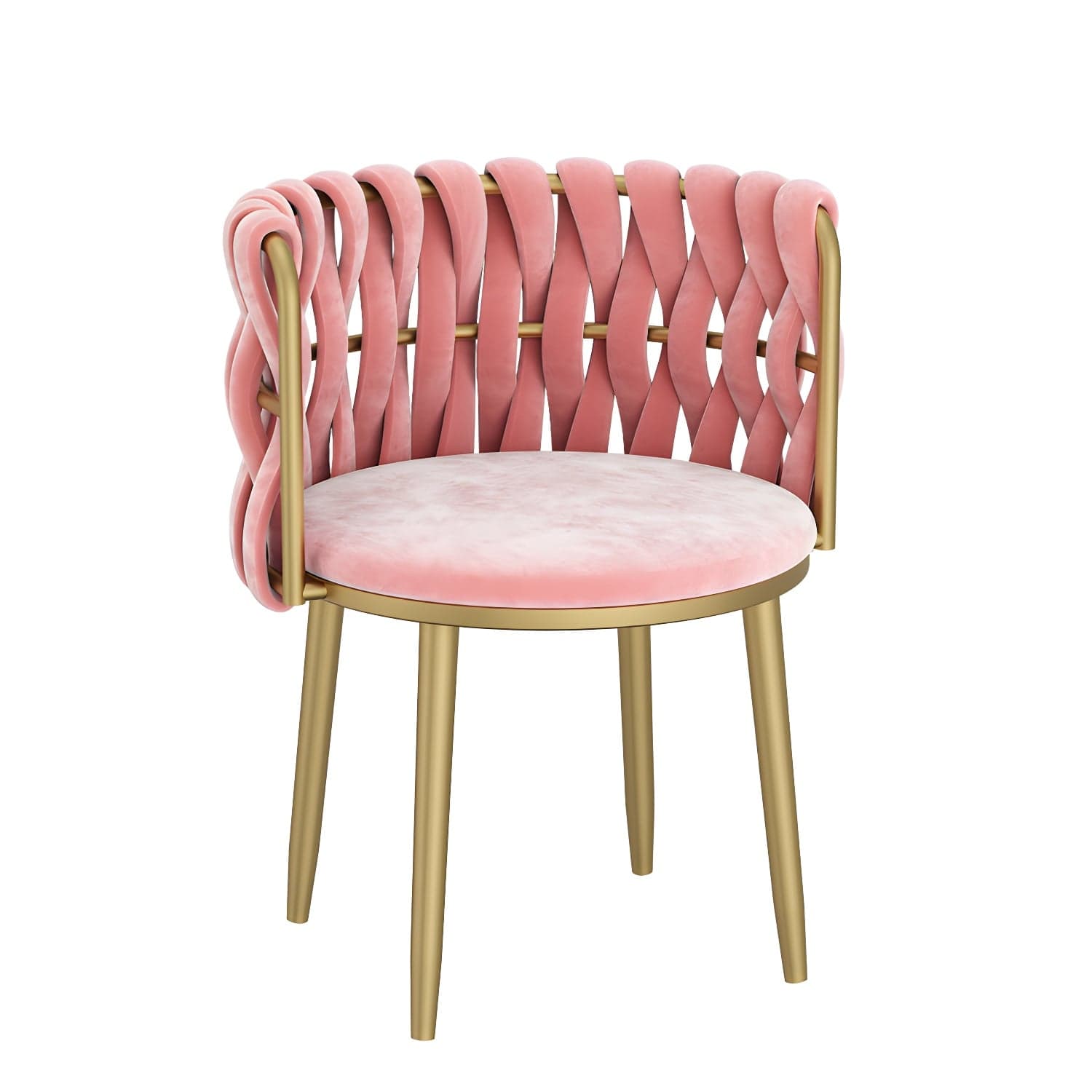 Nordic Metal Dining Room Chairs Velvet Armless Dining Chairs for Restaurant thumbnail 6