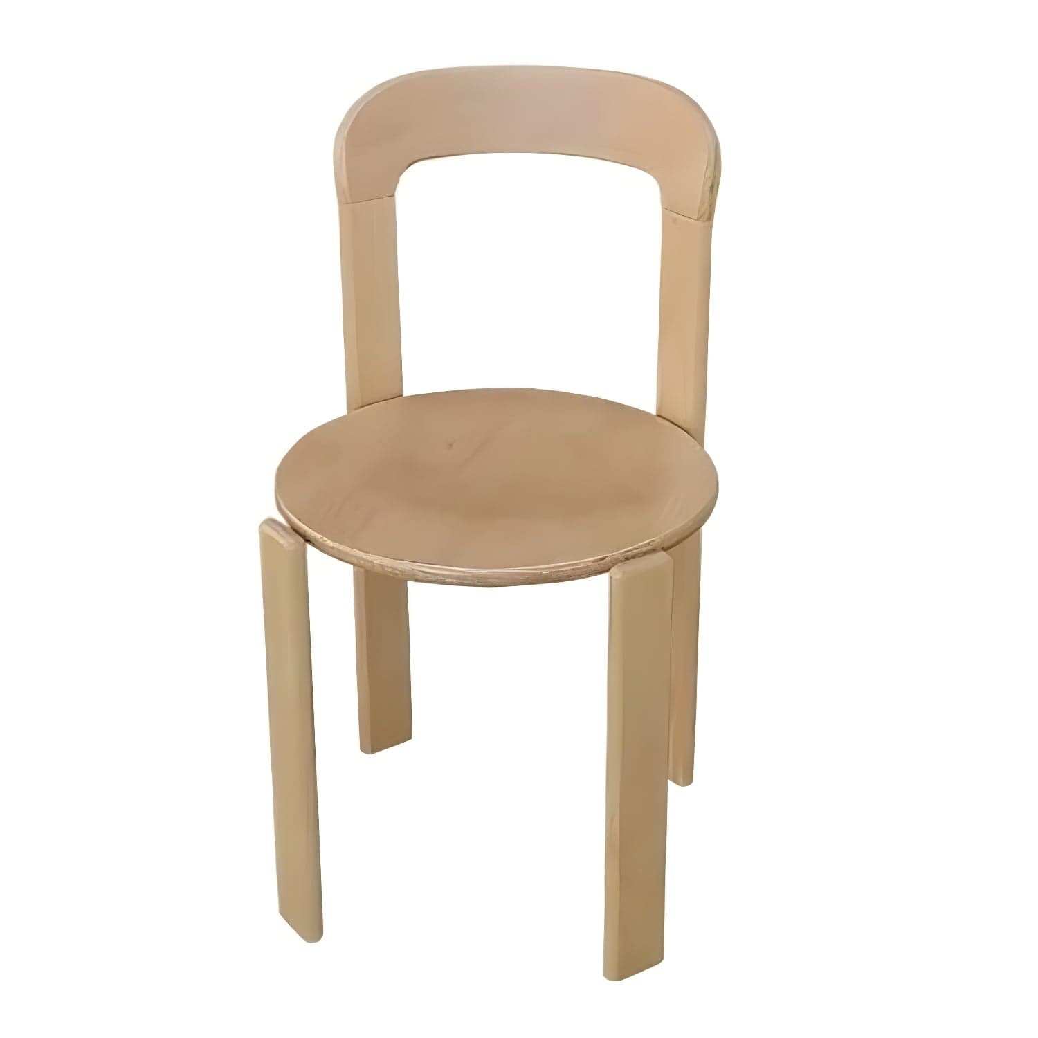 Modern Solid Wood Armless Dining Chairs with Open Back for Kitchen & Dining thumbnail 6