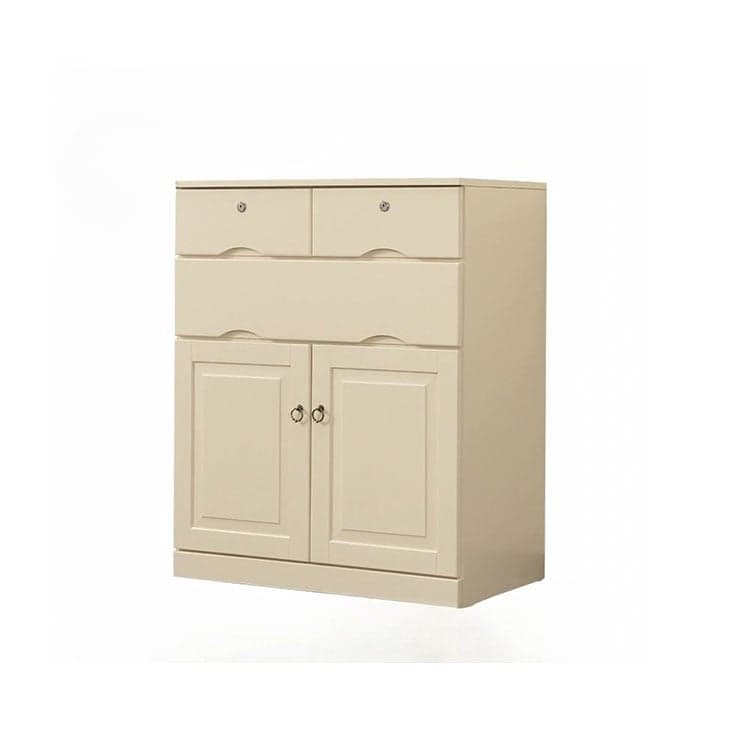 Modern Solid Wood Combo Dresser with Shelves, Drawers, and Cabinet Storage thumbnail 3