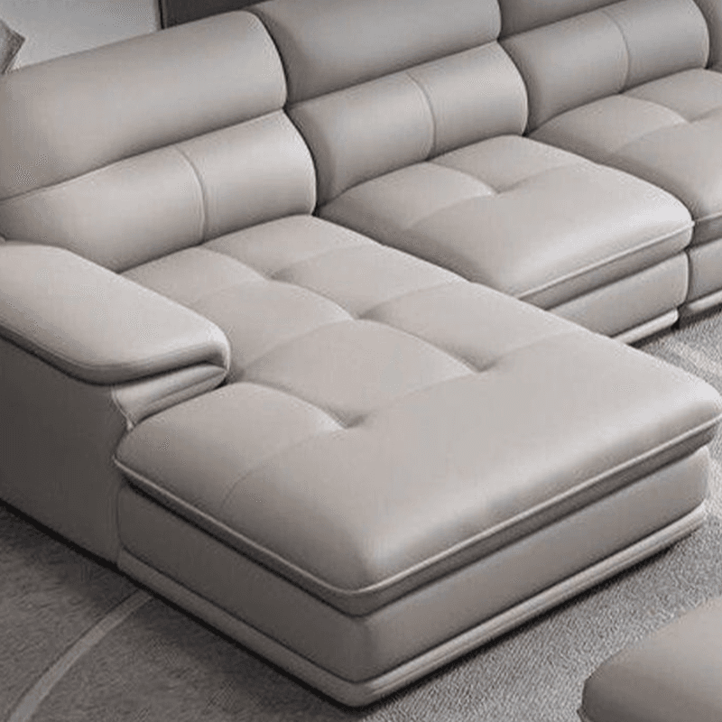 Versatile Straight/L-Shape White Sofa/Sofa Recliner with Horizontal/Right Hand Facing Orientation thumbnail 7