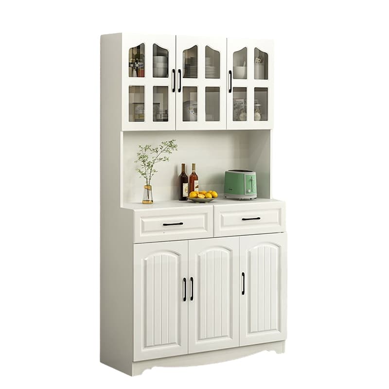 Narrow 15.7'' Wood Cabinets Open Storage with Adjustable Shelves Modern Sideboard/Credenza thumbnail 9